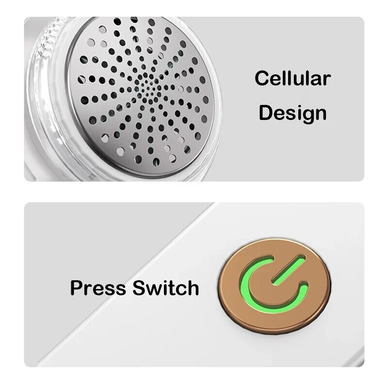 Električni trimer za kuglice dlake Odjeća Automatsko uklanjanje kuglica dlake Brijanje Šest glava noževa USB punjenje Kućni prijenosni kućni Uklanjanje dlačica