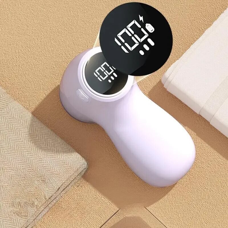 Električni trimer za kuglice dlake, 6 oštrica, pametni LED digitalni zaslon, USB punjivo, džemper, skidač dlačica, kućni prijenosni, brzi skidač s kuglicama