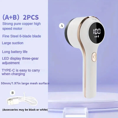 Prijenosni odstranjivač dlačica za odjeću Brijač za tkanine Punjivi električni džemper Stroj za uklanjanje dlačica za odstranjivanje peleta za odjeću