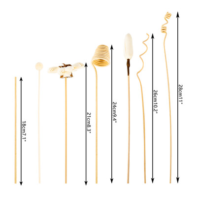 „Pasidaryk pats“ 7 vnt. dirbtinės saulėgrąžų rotango lazdelės be ugnies kvepalų nendrių difuzoriaus lazdelės namų dekoras