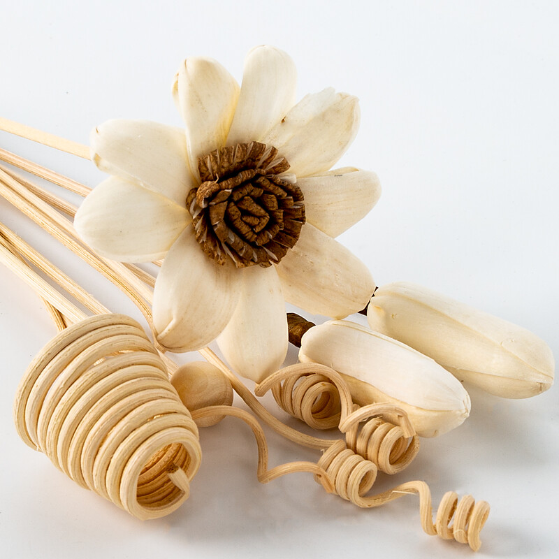 „Pasidaryk pats“ 7 vnt. dirbtinės saulėgrąžų rotango lazdelės be ugnies kvepalų nendrių difuzoriaus lazdelės namų dekoras