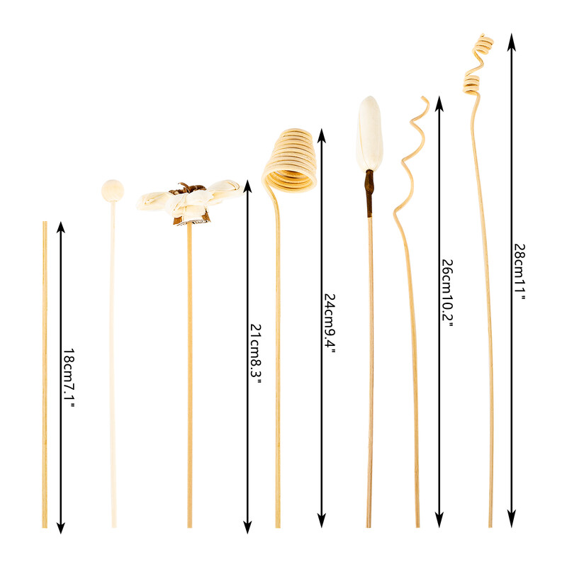 „Pasidaryk pats“ 7 vnt. dirbtinės saulėgrąžų rotango lazdelės be ugnies kvepalų nendrių difuzoriaus lazdelės namų dekoras