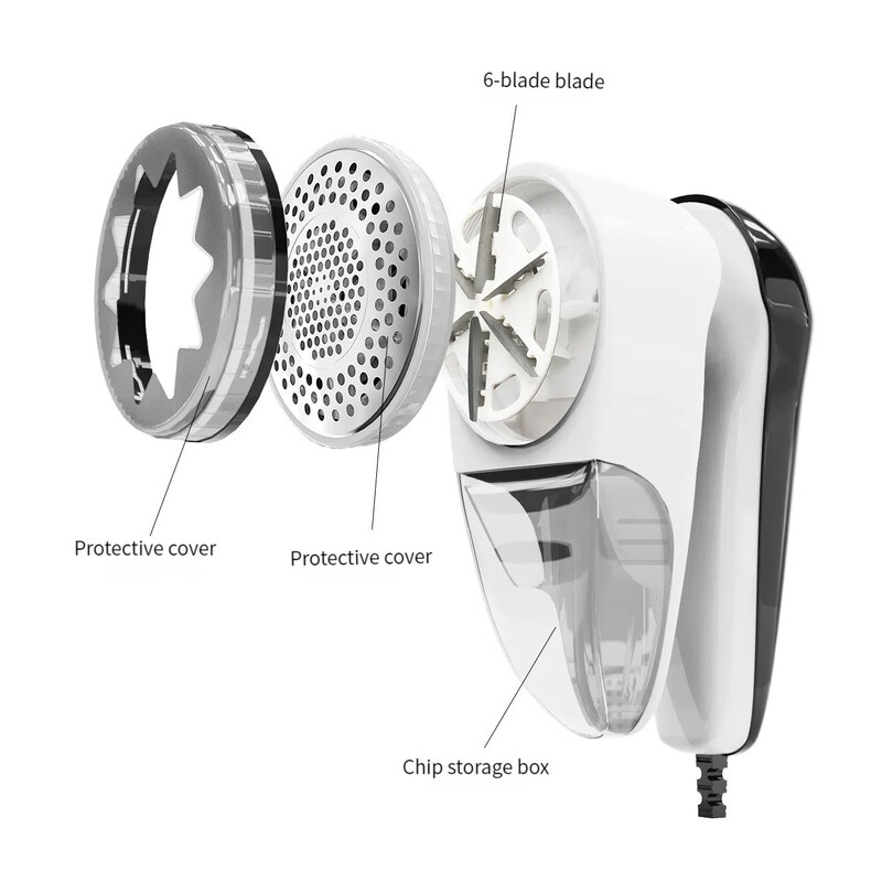 Buitinių drabužių skustuvas audinių pūkelių valiklis Fuzz elektrinis pūkas nešiojamas šepetėlis ir ašmenys Profesionalus įkraunamas pūkelių valiklis