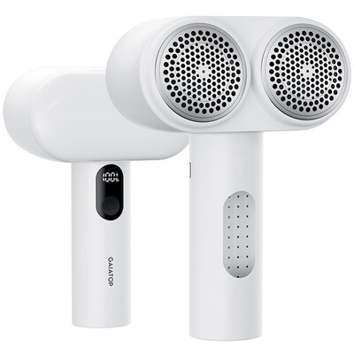 GAIATOP audinių skustuvas, didesnis įkraunamas pūkelių valiklis, elektrinis pūkelių skustuvas su LED ekranu ir dviguba galvute su 6 ašmenimis, 3