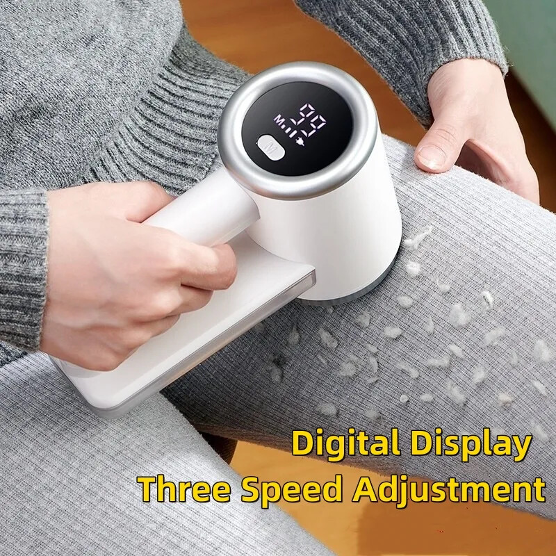 Įkraunamas audinys, skustuvas, pūkelių šalinimo priemonė, 3 greičiai 2000 mAh LED ekrano pūkų šalinimo priemonė megztinių sofos patalynės užvalkalams