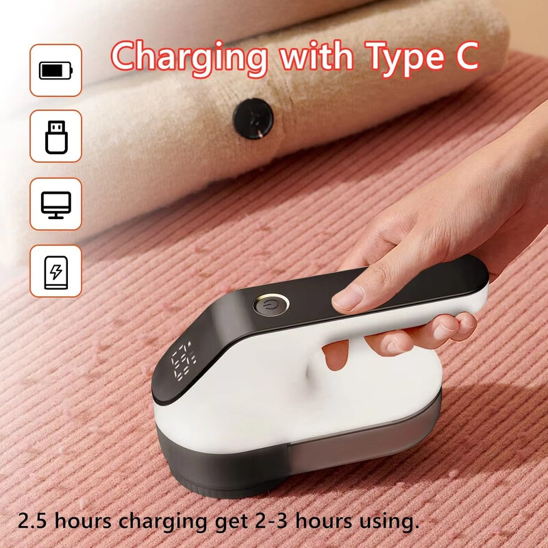 Elektrinis pūkelių valiklis drabužiams Plaukų rutuliukų kirpimo mašinėlė pūkelių rūbai megztinis kilimas pūkų ritė skustuvas USB įkraunamas