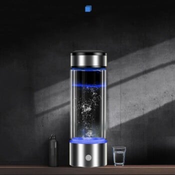 Hydrogen Rich Bottle Water Lonizer Alkaline Generator Portable Healthy Cup USB Επαναφορτιζόμενο Αντιγηραντικό Νερό Υδρογόνου 430ml