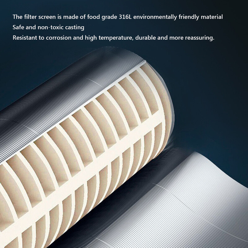 Viso namo nusukamas nuosėdų vandens filtras nerūdijančio plieno nusukamas vandens filtras Daugkartinis vandens rezervuaro / bokšto nuosėdų filtras