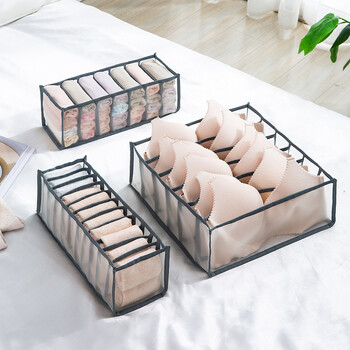 Organizer ντουλάπας για εσώρουχα Κάλτσες Home Ντουλάπι Divider Storage Box Συρτάρι Organizers Σουτιέν Κάλτσες Storage Organizer Box