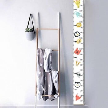 Child Growth Chart For Wall Cartoon Growth Chart For Measurement Fabric Wall Art Αφαιρούμενη διακόσμηση τοίχου Διακόσμηση σπιτιού για