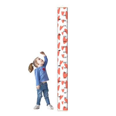 Tabel de creștere a copilului pentru perete Tabel de creștere a desenelor animate pentru măsurare țesătură artă de perete detașabil decor de perete decorațiuni pentru casă pentru