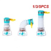 1/3/5 τεμ. φίλτρο βρύσης φίλτρο πιτσιλίσματος φίλτρο εξοικονόμησης νερού Αναδιπλούμενο 360 περιστρεφόμενο οικιακό βρύση βρύσης κουζίνας Τυχαίο χρώμα