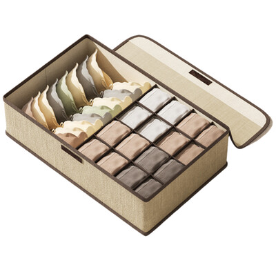 Sklopiva višestruka rešetkasta kutija za odlaganje donjeg rublja u ormaru, ormaru, spavaćoj sobi i organizatoru za uštedu prostora