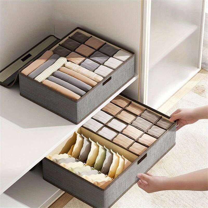Sklopiva višestruka rešetkasta kutija za odlaganje donjeg rublja u ormaru, ormaru, spavaćoj sobi i organizatoru za uštedu prostora