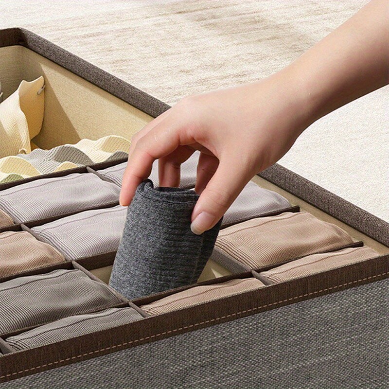 Sklopiva višestruka rešetkasta kutija za odlaganje donjeg rublja u ormaru, ormaru, spavaćoj sobi i organizatoru za uštedu prostora