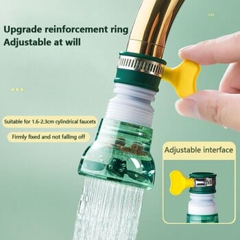 Universal 360 Rotation Faucet Bubbler Swivel Economizer Κεφαλή ντους Βρύσης κουζίνας Ακροφύσιο προσαρμογέα νεροχύτη