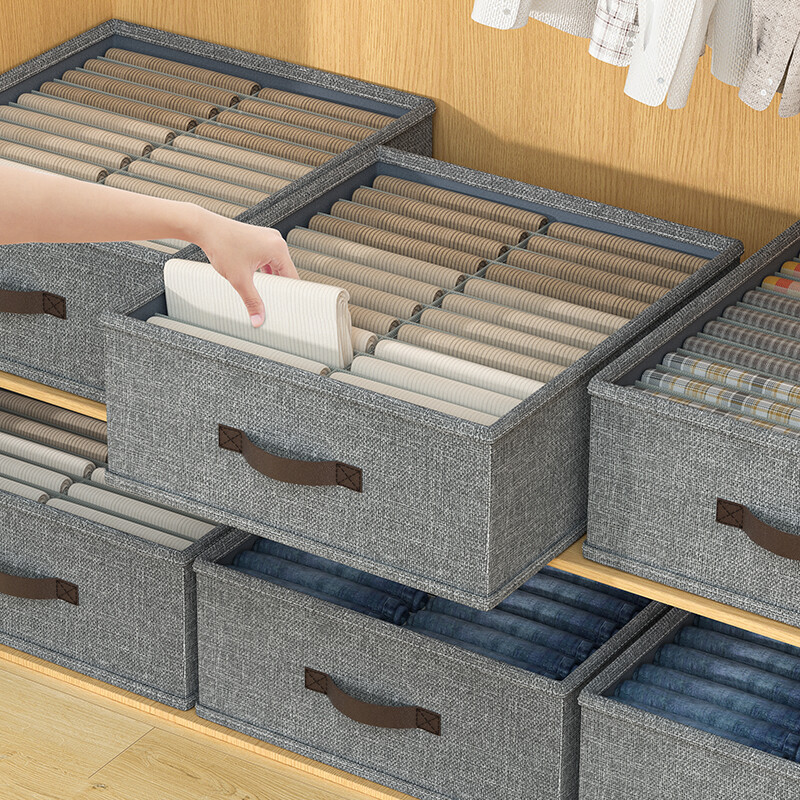 Skapji Apģērbs Organizators Bikses Džinsi Glabāšanas Kaste Skapis Organizators Atvilktnes Apakšveļa Zeķes T-krekli Garderobe Glabāšanas Organizatori
