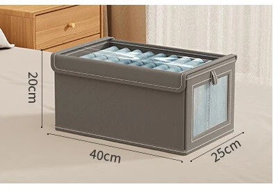 Velika sklopiva platnena kutija za pohranu s prozirnim prozorom - organizirajte i spremajte odjeću Organizator za kućni ormar koji štedi prostor