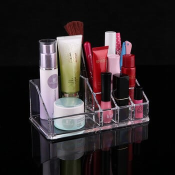 Multifunctio Makeup Lipstick Case Organizer Makeup Box Storage Box Κραγιόν Display Stand Βάση Cosmetic Jewelry Organizer Box