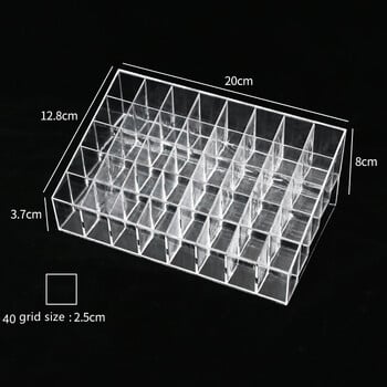 Multifunctio Makeup Lipstick Case Organizer Makeup Box Storage Box Κραγιόν Display Stand Βάση Cosmetic Jewelry Organizer Box