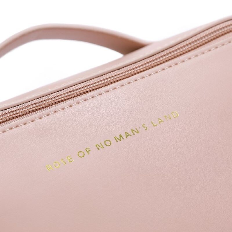 Putna torbica za šminku, kozmetičke torbice velikog kapaciteta za žene, vodootporna prijenosna torbica Otvorena ravna toaletna torbica Organizator šminke