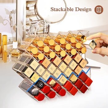 16 Grids Cosmetic Lipstick Jewelry Box Μακιγιάζ Βούρτσες Θήκη Κραγιόν Κουτί αποθήκευσης Ακρυλικό Μακιγιάζ Organizer Θήκη αποθήκευσης