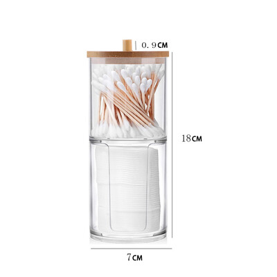 Organizator pamučnih jastučića za šminku Kutija za pohranu u kupaonici za pamučne štapiće Kozmetika Nakit Posuda za skidanje šminke