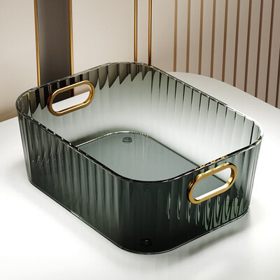 Pravokutna stolna ladica za pohranu kozmetike Kutija za pohranu koja se može složiti Akrilni stalak Košara za pohranu sitnica Organizator za pohranu šminke