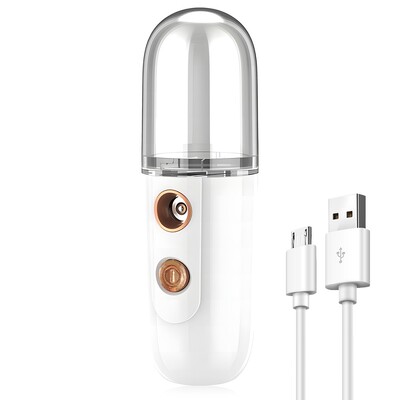 Mini parni aparat za lice Nano sprej hidratantni vaporizator Face Mist Hladni sprej Stroj Ovlaživač Prijenosni kozmetički ovlaživač