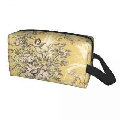 Klasični francuski Toile De Jouy mornarsko plavi motiv s uzorkom toaletna torbica Kawaii kozmetički organizator šminke Ljepota Putna torba za pohranu