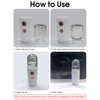 Mini Facial Steamer Nano Spray Moisturizing Vaporizer Face Mist Cold Spray Machine Humidifier Portable Beauty Humidificador