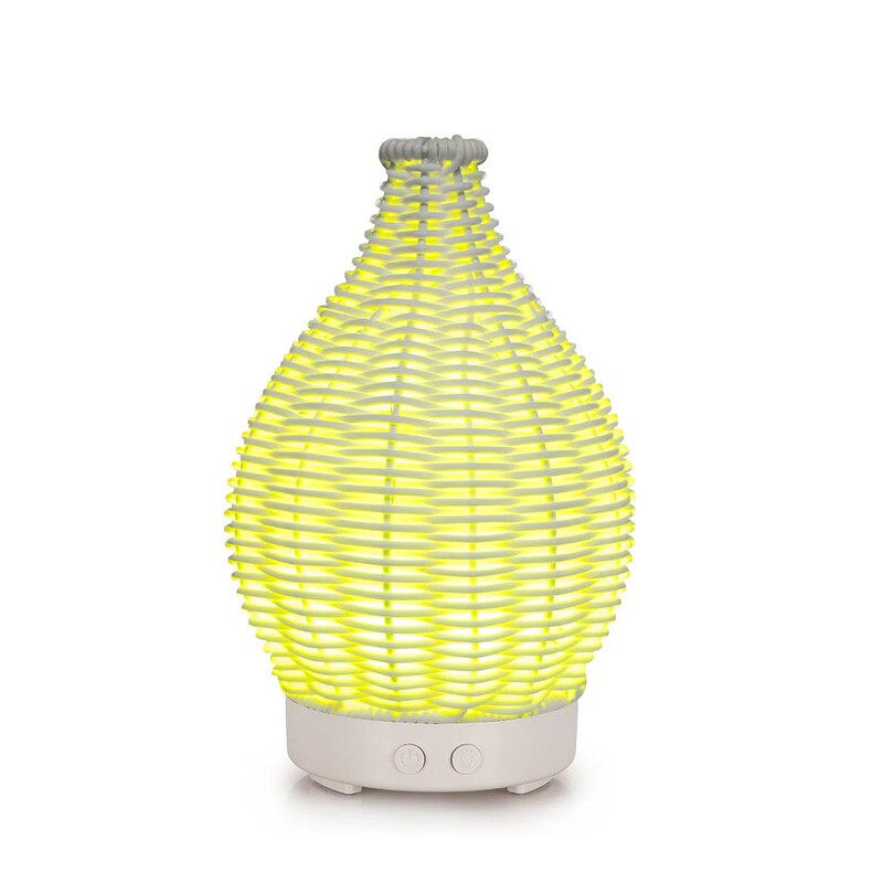 Дървена тъкан Ваза Овлажнител Ароматерапия Домакинска ваза Овлажнител на въздуха Ултразвуков без звук Цветен овлажнител Спрей Инструмент