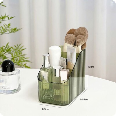 Prozirni organizator šminke Nova lagana kozmetička torbica s 3/4 utora Periva plastična svestrana kutija za pohranu