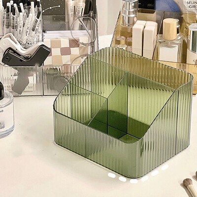 Prozirni organizator šminke Nova lagana kozmetička torbica s 3/4 utora Periva plastična svestrana kutija za pohranu