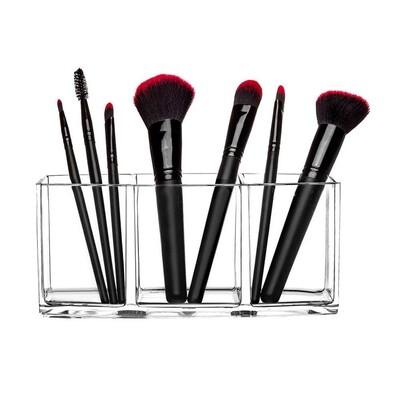 Akrilni prozirni držač za kozmetiku Četke za šminku Kutija za pohranu alata Torbica Držač četkica za šminku Stolni organizator Alat za šminkanje