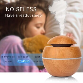 2024 Home Mushroom Head Υπνοδωμάτιο καθαριστής αέρα USB Desktop Nebulizer Wood Texture εξατομικευμένος υγραντήρας μηχανής αρωματοθεραπείας