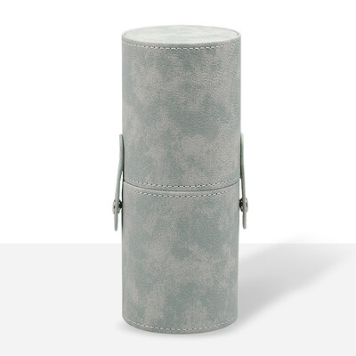 PU ādas kosmētikas birstes spainis Pārnēsājams ceļojumu kosmētikas soma Daudzfunkciju putekļu necaurlaidīgs ūdensizturīgs kosmētikas birstes cilindrs