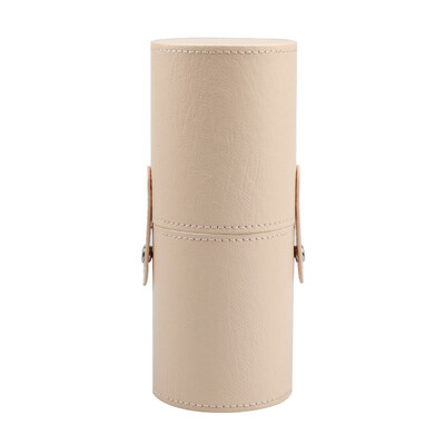 PU ādas kosmētikas birstes spainis Pārnēsājams ceļojumu kosmētikas soma Daudzfunkciju putekļu necaurlaidīgs ūdensizturīgs kosmētikas birstes cilindrs