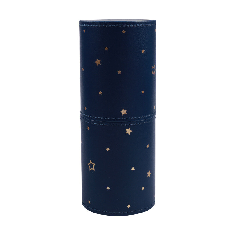 PU ādas kosmētikas birstes spainis Pārnēsājams ceļojumu kosmētikas soma Daudzfunkciju putekļu necaurlaidīgs ūdensizturīgs kosmētikas birstes cilindrs