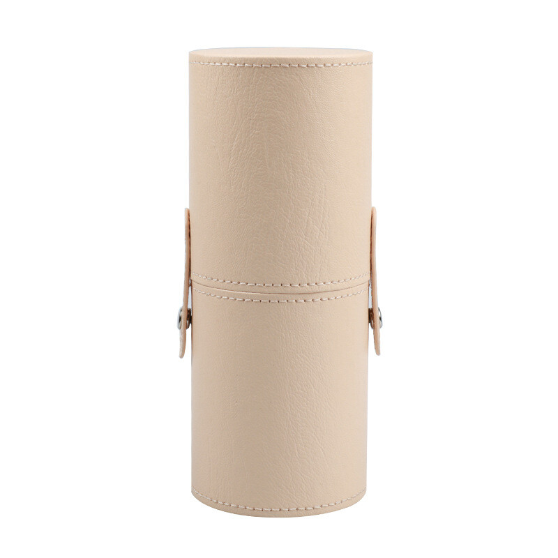 PU ādas kosmētikas birstes spainis Pārnēsājams ceļojumu kosmētikas soma Daudzfunkciju putekļu necaurlaidīgs ūdensizturīgs kosmētikas birstes cilindrs