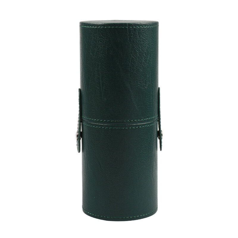 PU ādas kosmētikas birstes spainis Pārnēsājams ceļojumu kosmētikas soma Daudzfunkciju putekļu necaurlaidīgs ūdensizturīgs kosmētikas birstes cilindrs