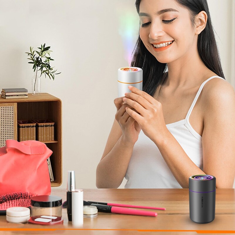 Mini ovlaživač zraka USB električni raspršivač eteričnog ulja arome pročišćivač aromaterapija mist maker svjetla u boji za auto kućnu spavaću sobu