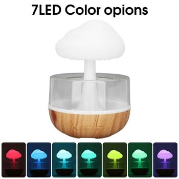 Rain Cloud Humidifier Rain Colorful Mushroom Cloud Raindrop Atmosphere Light Night Light Essential Oil Small Machine Aromatherapy