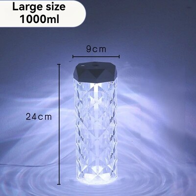 1PC šareni USB kristalni ovlaživač zraka 500/1000ml ovlaživač zraka velikog kapaciteta prijenosni uredski stolni ovlaživač zraka