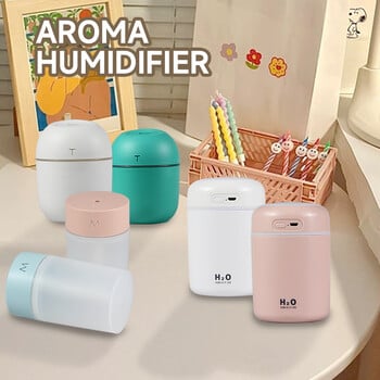 Mini Ultrasonic Air Humidifier Φορητός USB Diffuser Aroma Diffuser Car Essential Oil Humidifier Home Scent Diffuser with LED Lights