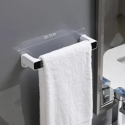 Samoljepljivi stalak za držač ručnika Zidna vješalica za ručnike Kupaonska šipka za ručnike Polica Držač role Kuka za vješanje Kupaonski organizator