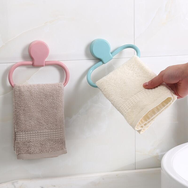 1PC Vješalica za kuhinjske krpe Ljepljivi prsten za ručnike Samoljepljiva polica za kupaonske ručnike Prsten za vješalice za pranje ruku Kuhinjski dodaci za pohranu