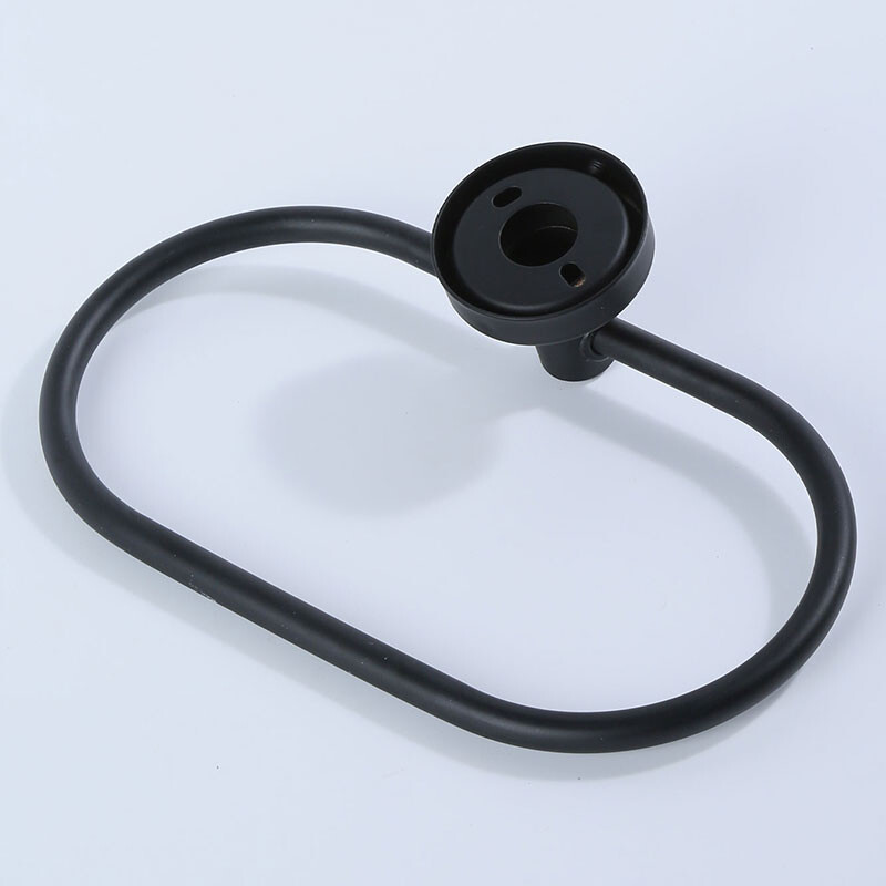 1PC Prsten za ručnike Kupaonica Kupaonski stalak za ručnike Bez bušenja Okrugli prsten za vješanje ručnika od nehrđajućeg čelika