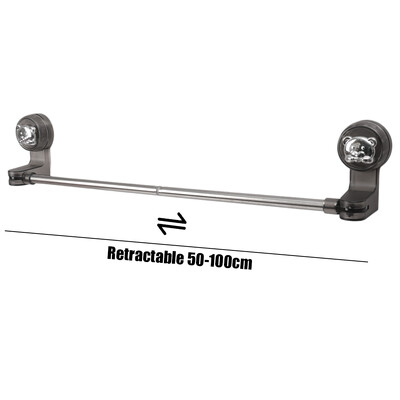 Držač za ručnike za kupanje, vodootporan odvod, prozirna polica za cipele, tuš, držač ručnika za kupanje, koji se može montirati na usisnu čašu.