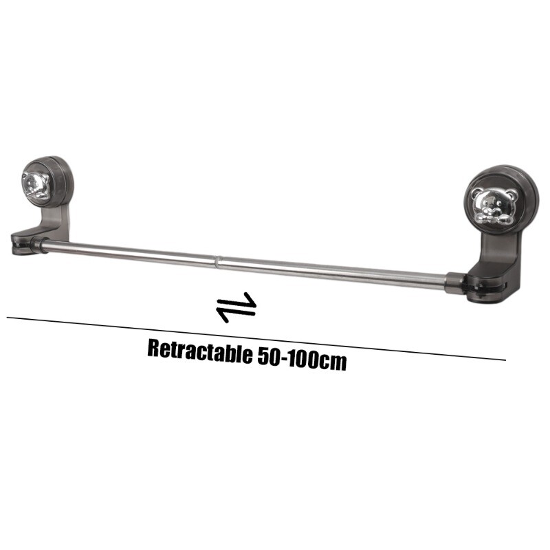 Držač za ručnike za kupanje, vodootporan odvod, prozirna polica za cipele, tuš, držač ručnika za kupanje, koji se može montirati na usisnu čašu.